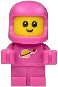 Spacebaby Minifigure - Classic Space spacebaby in dark pink, CMF Series 26 Space - col442