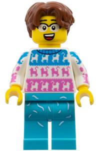 Cat Lover Minifigure - Cat Lover, Series 27 - col459