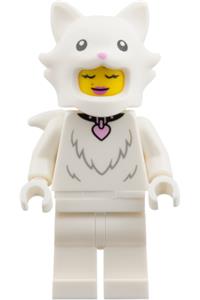 Cat Costume Fan Minifigure - Cat Costume Fan from Series 28 minifigure only, without stand and accessories - col462