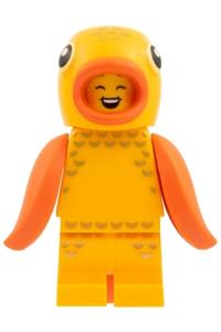 Goldfish Costume Fan Minifigure - Minifigure in a goldfish costume from Series 28, without stand and accessories - col463