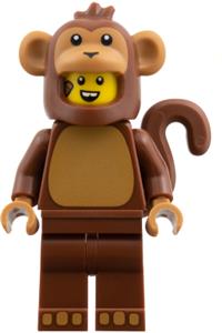 Monkey Costume Fan Minifigure - Minifigure in a monkey costume from Series 28, without stand and accessories - col464