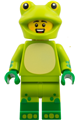 Frog costume fan from Series 28, minifigure only without stand and accessories - col465