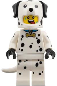 Dalmatian Costume Fan Minifigure - Fan in a Dalmatian costume from Series 28, minifigure only without stand and accessories - col467