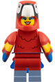 Parrot costume fan from Series 28, minifigure only without stand and accessories - col472