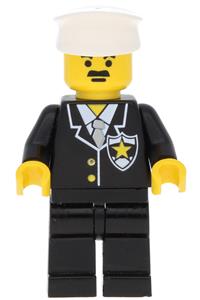 Police - Suit with Sheriff Star, Black Legs, White Hat cop002