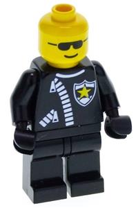 Police - Zipper with Sheriff Star, White Helmet, Trans-Light Blue Visor, Sunglasses cop005