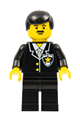 Police officer in a suit with a sheriff star, black legs, and black male hair - cop011