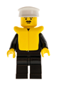 Police - Suit with Sheriff Star, Black Legs, White Hat, Life Jacket - cop021