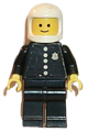 Police - Torso Sticker with 4 Buttons and Badge, Black Legs, White Classic Helmet - cop023s