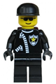 Police - Zipper with Sheriff Star, Black Cap, Black Sunglasses - cop041