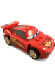 Lightning McQueen with a Piston Cup hood, white and gold wheels - crs039