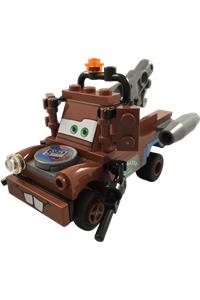 Tow Mater - Tow Mater featuring side engines and a sticker - crs040s