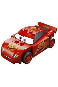 Lightning McQueen - Lightning McQueen with a Rust-eze hood and red sides - crs093