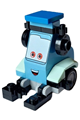 Guido with light aqua mudguards and a headset - crs112