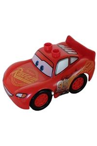 Duplo Lightning McQueen - Rust-eze Hood, Treated Tires, Low Front Window crs113
