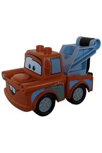 Duplo Tow Mater - Light Bluish Gray Hook Base and Wheels crs114