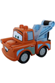 Duplo Tow Mater - Light Bluish Gray Hook Base and Wheels - crs114