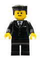 Suit Black, Black Flat Top Hair, Standard Grin - cty0038
