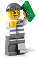Prisoner 50380 in jail outfit with dark bluish gray legs, knit cap, and a gold tooth - cty0040