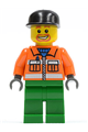 Sanitary Engineer with green legs and beard around the mouth - cty0046