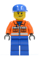 Ground Crew - Orange Zipper, Safety Stripes, Orange Arms, Blue Legs, Blue Cap, Smirk and Stubble Beard - cty0054