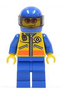 Motorcyclist Minifigure - Motorcyclist City Coast Guard - cty0063