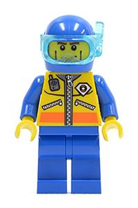 Diver 1 Minifigure - Diver 1 from the Coast Guard City - cty0068