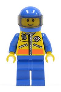 Helicopter Pilot Minifigure - Helicopter pilot in Coast Guard City - cty0071