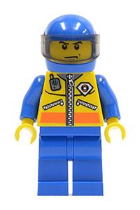 Helicopter Pilot Minifigure - Helicopter pilot 2 from the Coast Guard city - cty0072