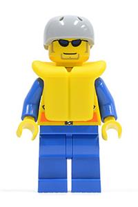 Kayaker Minifigure - Kayaker minifigure from Coast Guard City - cty0074