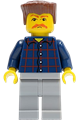 Male in Plaid Button Shirt