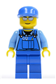 Overalls with Tools in Pocket Blue, Blue Cap, Silver Sunglasses - cty0114