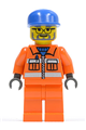 Sanitary Engineer 3 with orange legs, glasses, and beard - cty0158