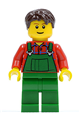 Male in Green Overalls