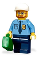 Police - City Shirt with Dark Blue Tie and Gold Badge, Dark Blue Legs, White Short Bill Cap - cty0219