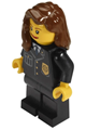 Police - City Suit with Blue Tie and Badge, Black Legs, Reddish Brown Female Hair over Shoulder - cty0241