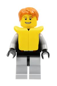 Jet Skier Minifigure - Jet Skier Male - cty0250