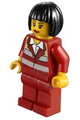 Paramedic - Red Uniform, Female, Black Bob Cut Hair - cty0271