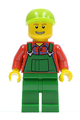 Farmer with Green Overalls