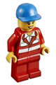 Paramedic - Red Uniform, Female, Blue Short Bill Cap - cty0317