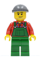 Farmer with Green Overalls