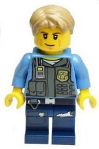 Police - LEGO City Undercover Chase McCain, Dark Blue Legs cty0356