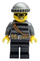 Police - City Burglar, Dark Bluish Gray Knit Cap, Mask - cty0358