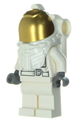 Minifigure wearing a spacesuit with white legs, underwater helmet, and visor - cty0384