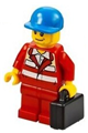 Paramedic - Red Uniform, Male, Blue Short Bill Cap - cty0394