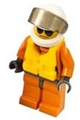 Helicopter pilot in Coast Guard attire with a life jacket - cty0417