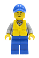 Crew member from Coast Guard City wearing a blue cap with a hole - cty0424