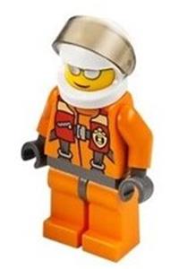 Coast Guard Pilot Minifigure - Pilot from the Coast Guard - cty0429