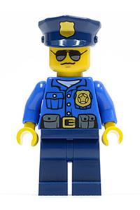 Police - City Officer, Gold Badge, Police Hat, Sunglasses cty0450