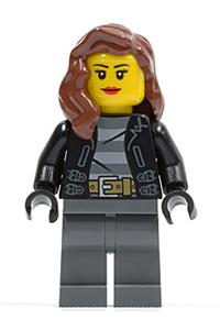 Bandit Minifigure - Female city bandit - cty0451